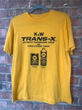 Vintage transmission Yellow Graphic Tee - Men large